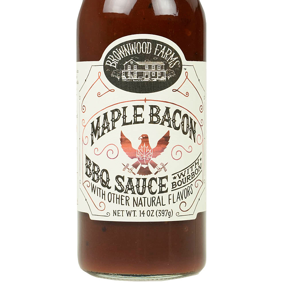 Brownwood Farms Maple Bacon BBQ Sauce With Bourbon And Smokey Applewood 14 Oz(Brownwood Farms Maple Bacon Bbq Sauce 14 Oz)