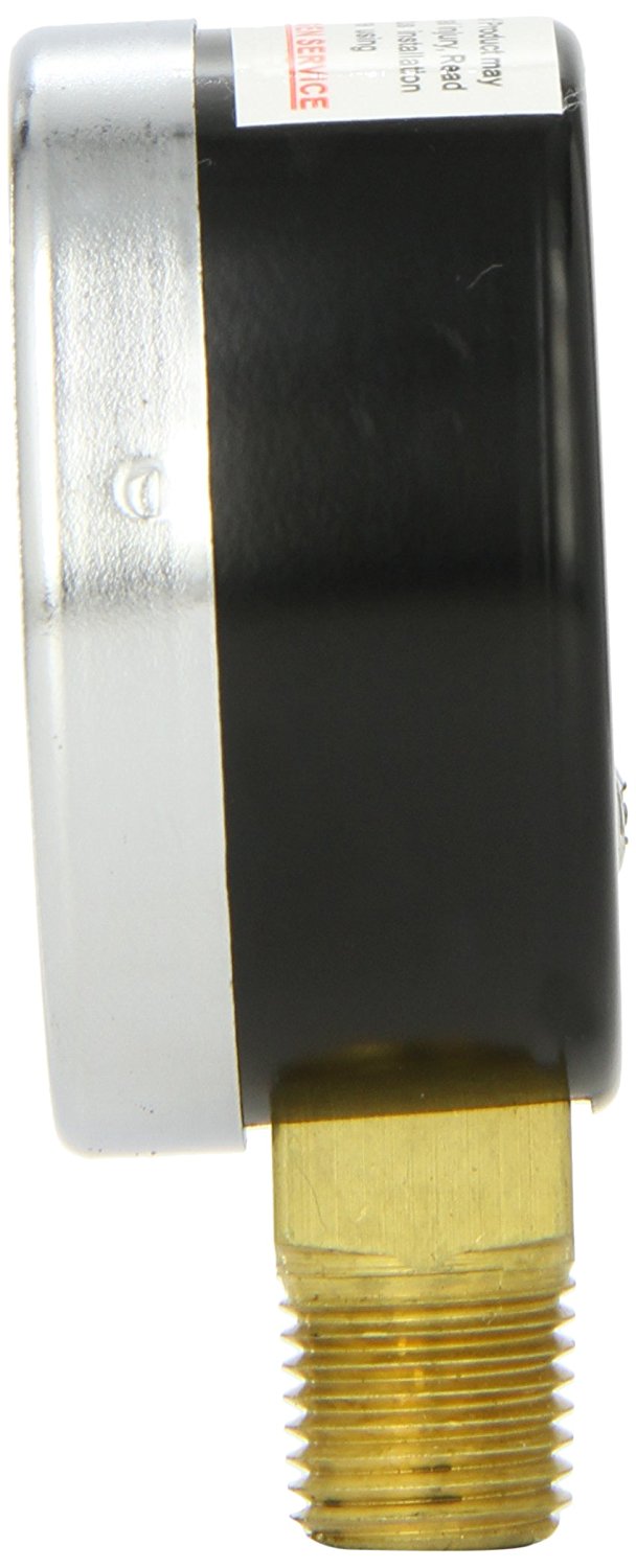 1/4" NPT 0-160 PSI Air Pressure Gauge Lower Side Mount(1 4 Npt 0 160 Psi Air Pressure Gauge Lower Side Mount)