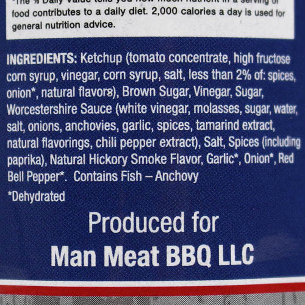 The Real Man Meat BBQ 16 Oz Sweet & Smoky Competition BBQ Sauce 11000-ManMeat(The Real Man Meat Bbq 16 Oz Sweet Smoky Competition Bbq Sauce 11000 Manmeat)