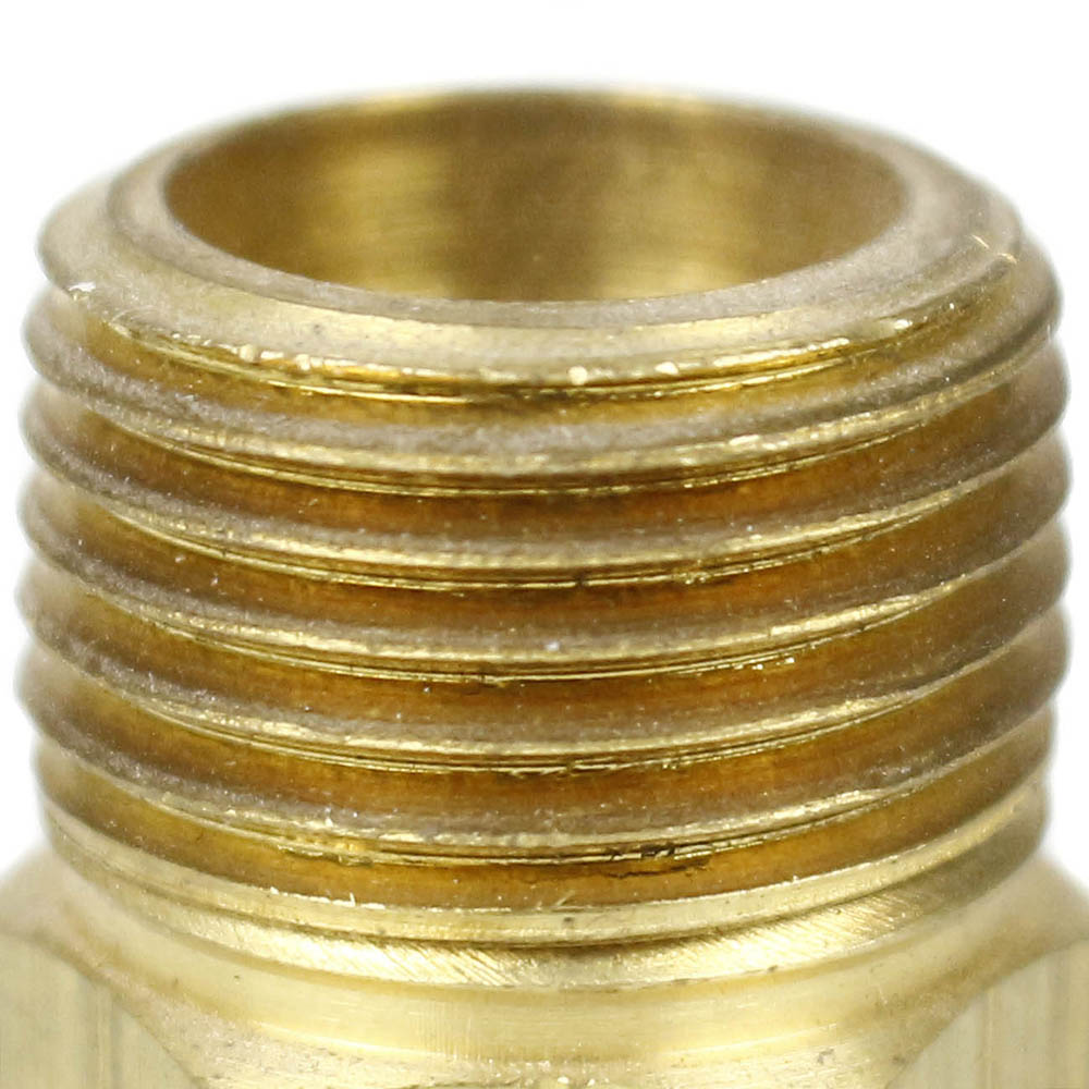 1/2" Male NPT X 1/8" Female NPT Reducer Hex Bushing Brass Pipe Fitting 110FA(Brass 1 2 X 1 8 Bushing Reduer 110fa)