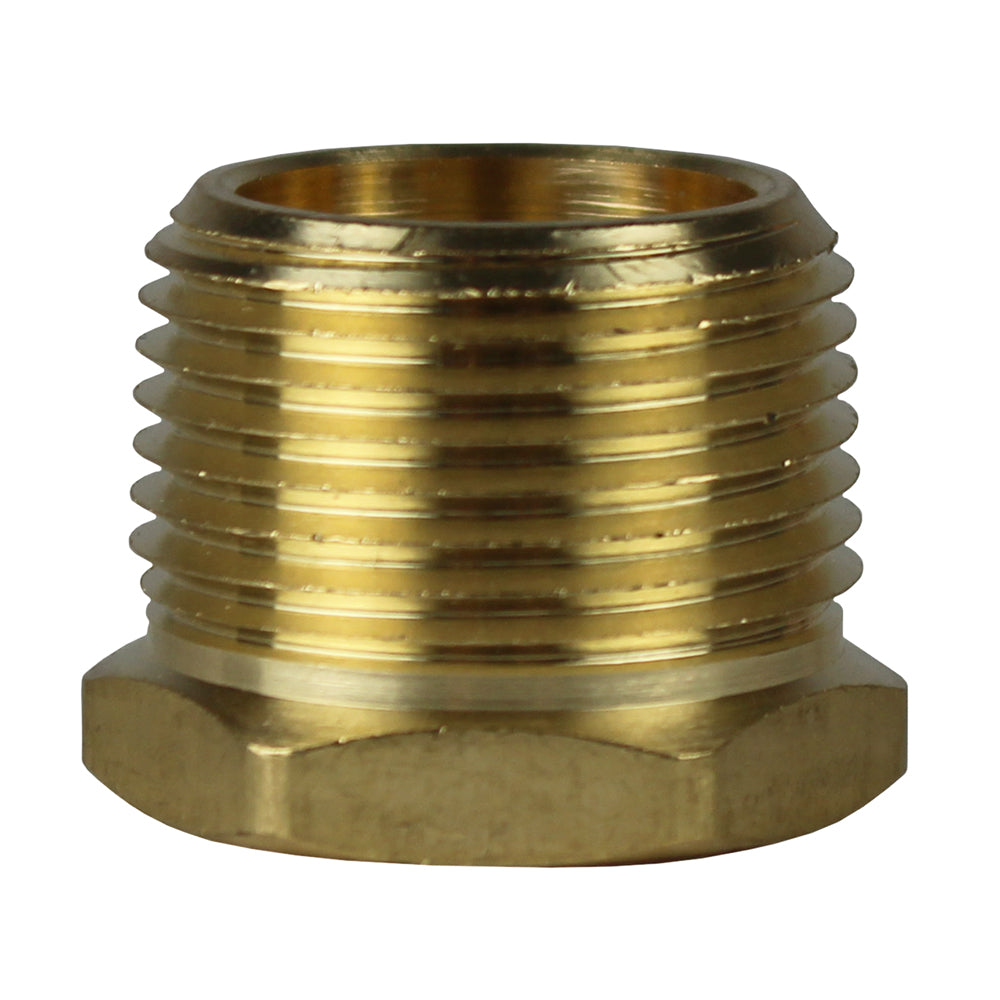 3/4" Male X 1/4" Female NPT Hex Bushing Adapter Pipe Reducer Brass Fitting 110JC(3 4 Male X 1 4 Female Npt Hex Bushing Adapter Pipe Reducer Brass Fitting 110jc)