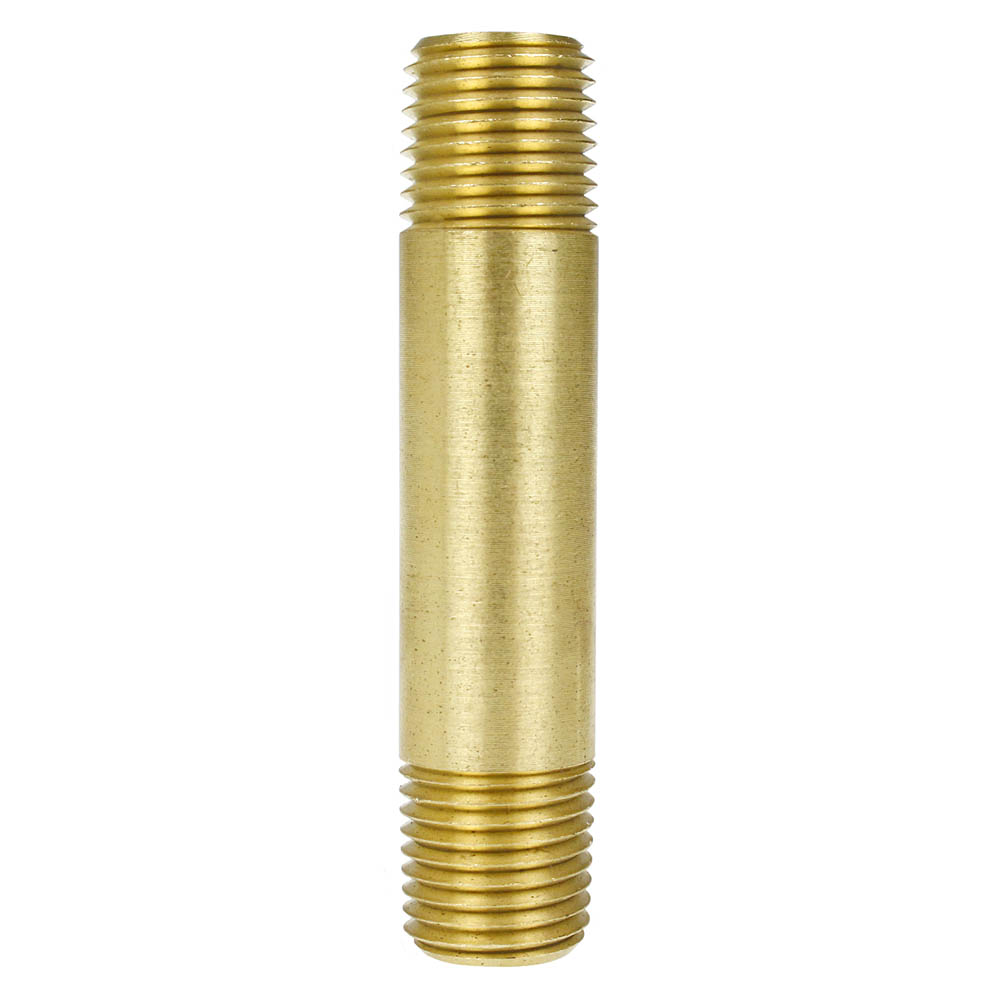 1/4" X 2-1/2" Solid Yellow Brass BR Nipple Extension 1200 PSI Maximum 117C2&1/2(Brass 1 4 X 2 1 2 Br Nipple Extension 117c2 1 2)