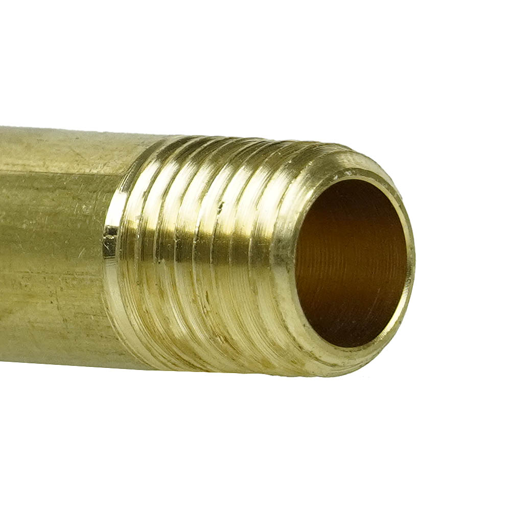 1/4" NPT X 3" Inch Long Solid Yellow Brass Nipple Extension 1200 PSI Max 117C3(Brass 1 4 X 3 In Nipple Extension 117c3)