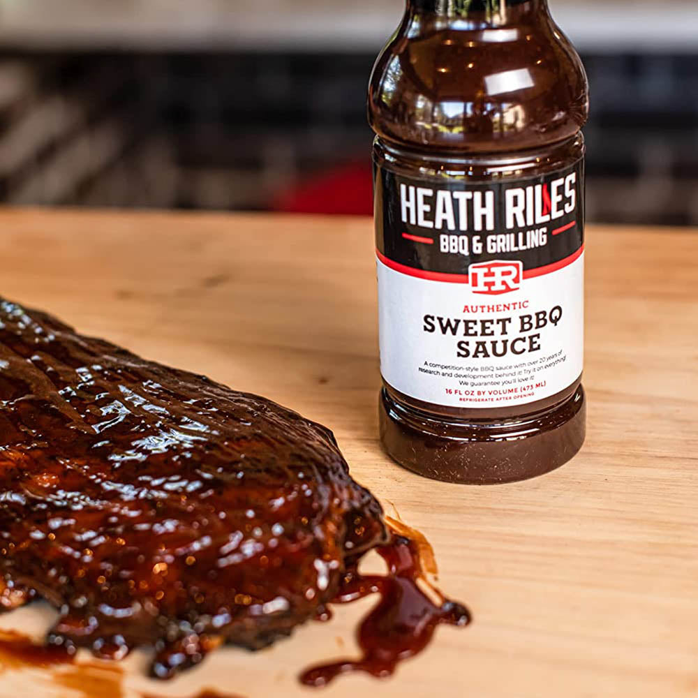Heath Riles Sweet BBQ Sauce 16 Oz Bottle Competition Sauce No MSG 35987(Heath Riles Sweet Bbq Sauce 18 Oz)