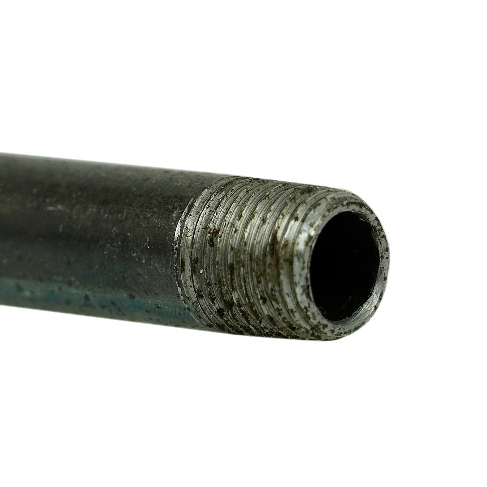 6-Inch Long 1/4-Inch Male NPT Steel Nipple Pipe All Black Durable Design 57030(1 4 Steel Nipple 6 Long Npt Pipe 57030)