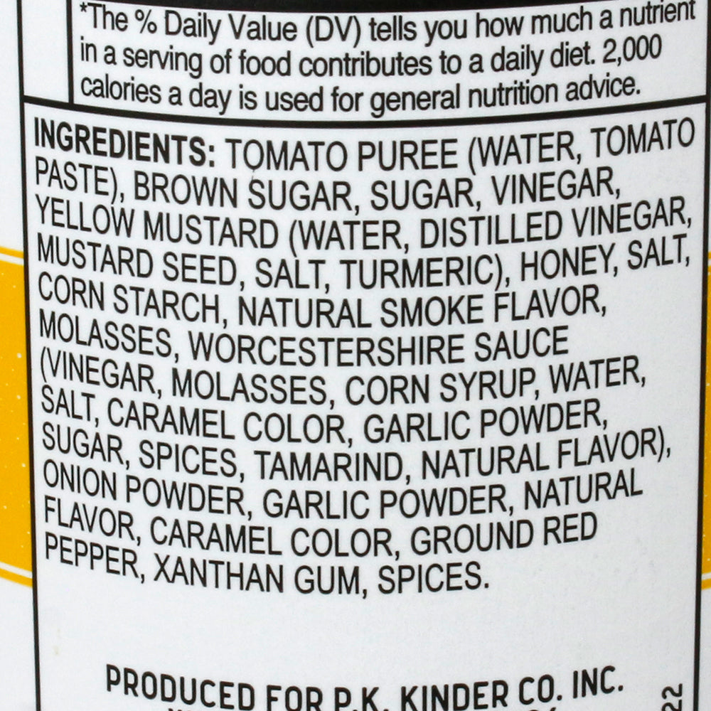 Kinder's Honey BBQ Sauce Premium Quality Handcrafted Gluten Free No HFCS 15.5 Oz(Kinders Honey Bbq Sauce 15 5oz)
