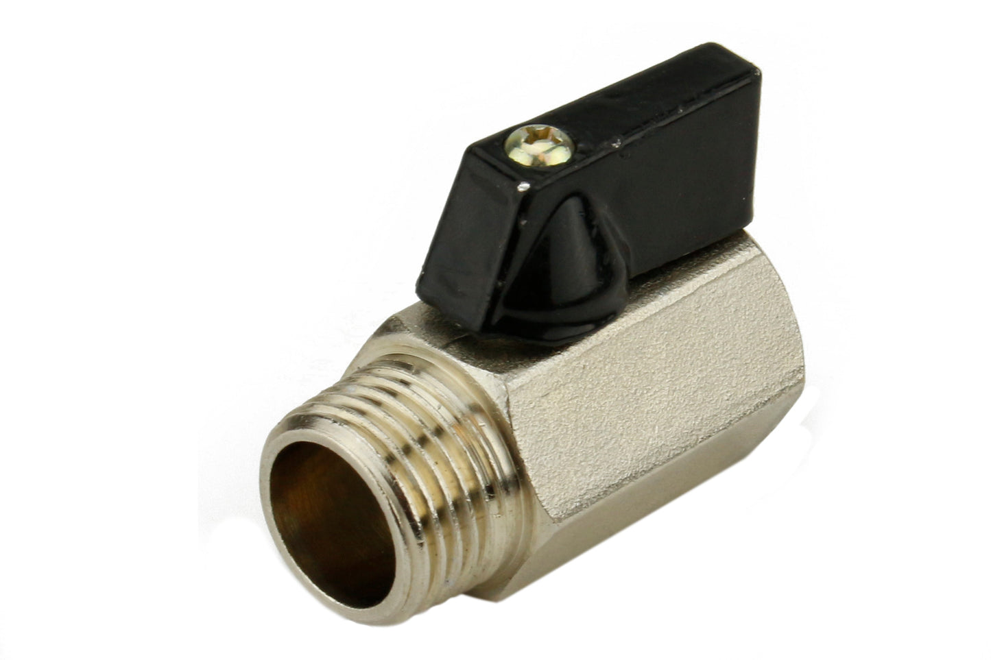 Mini 1/4" X 1/4" Male To Female NPT Ball Valve WOG 200 PSI(Mini 1 4 X 1 4 Male To Female Npt Ball Valve Wog 200 Psi)