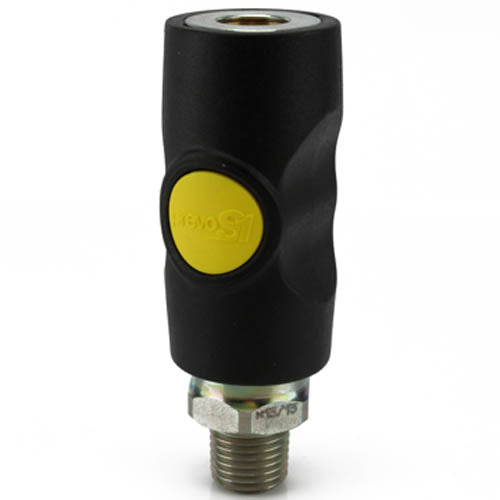 Prevost ARO Style Safety Air Plug Coupler ASI061251 1/4" MNPT Male Prevo S1(Prevost Aro Style Safety Air Plug Coupler Asi061251 1 4 Mnpt Male Prevo S1)