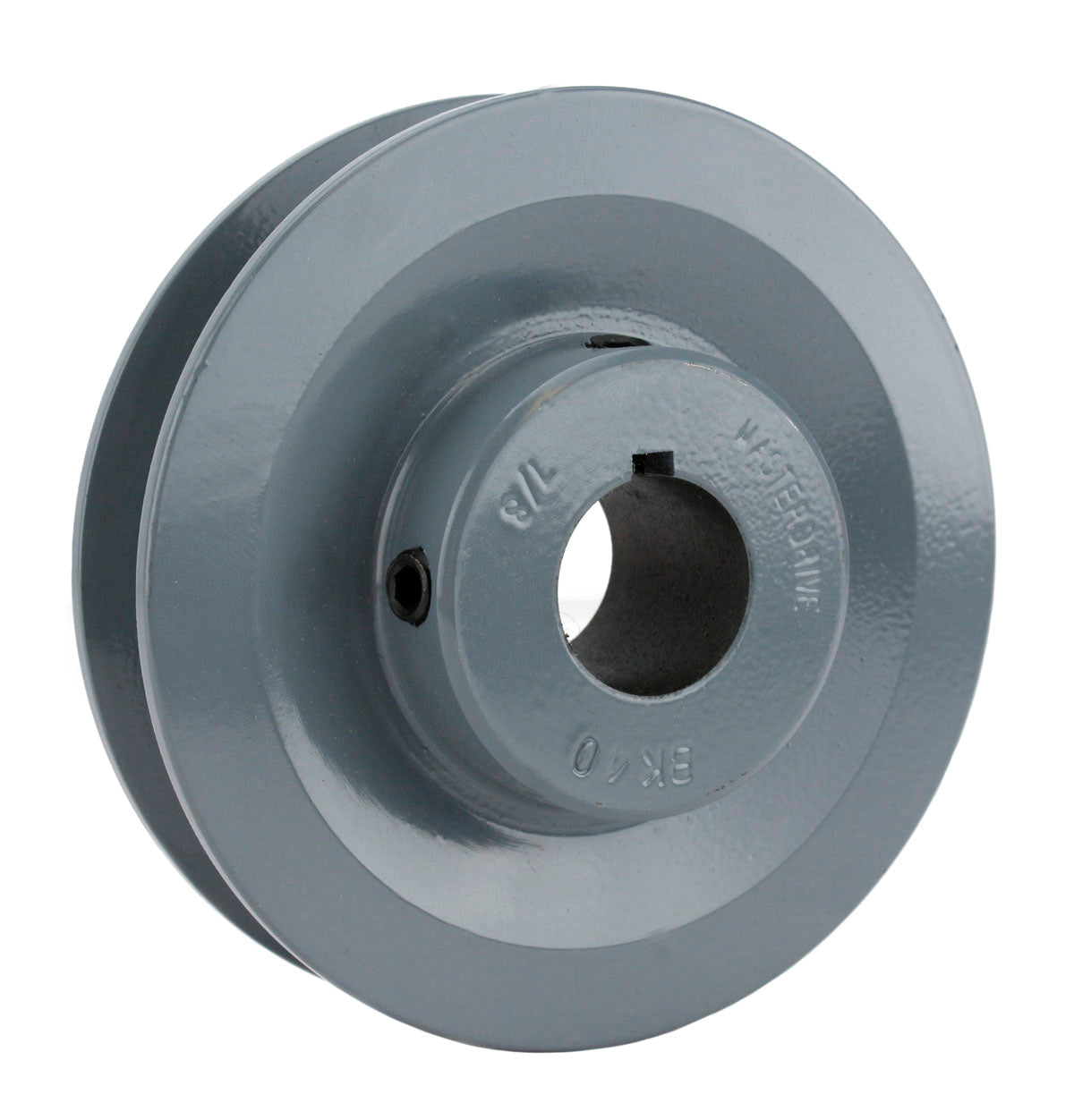 Cast Iron 4" Single Groove Pulley V Style B Belt 5L For 7/8 Inch Keyed Shaft(4 Cast Iron Single Groove Pulley B Belt 5l Style 7 8 Shaft)