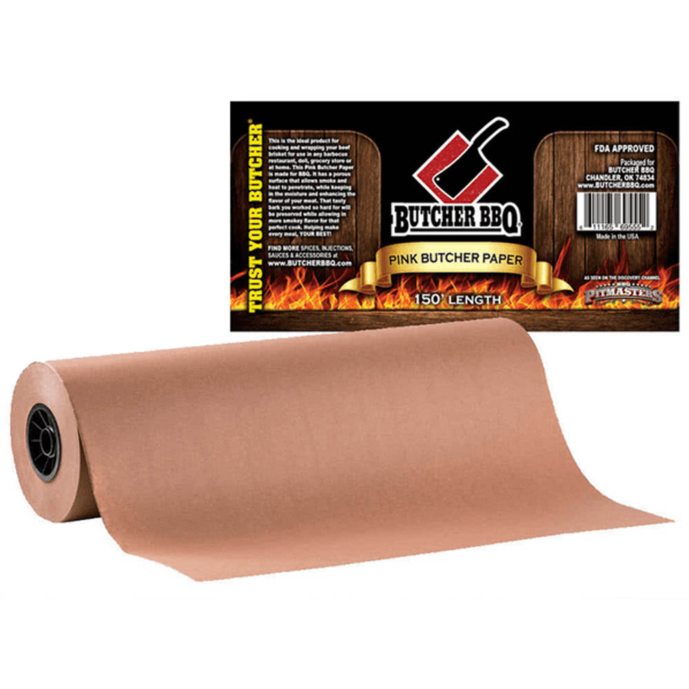 Butcher BBQ Pink Butcher Paper 24" Inches X 150' Foot All Purpose BUTCHER276(Pink Butcher Paper 24 X 150)