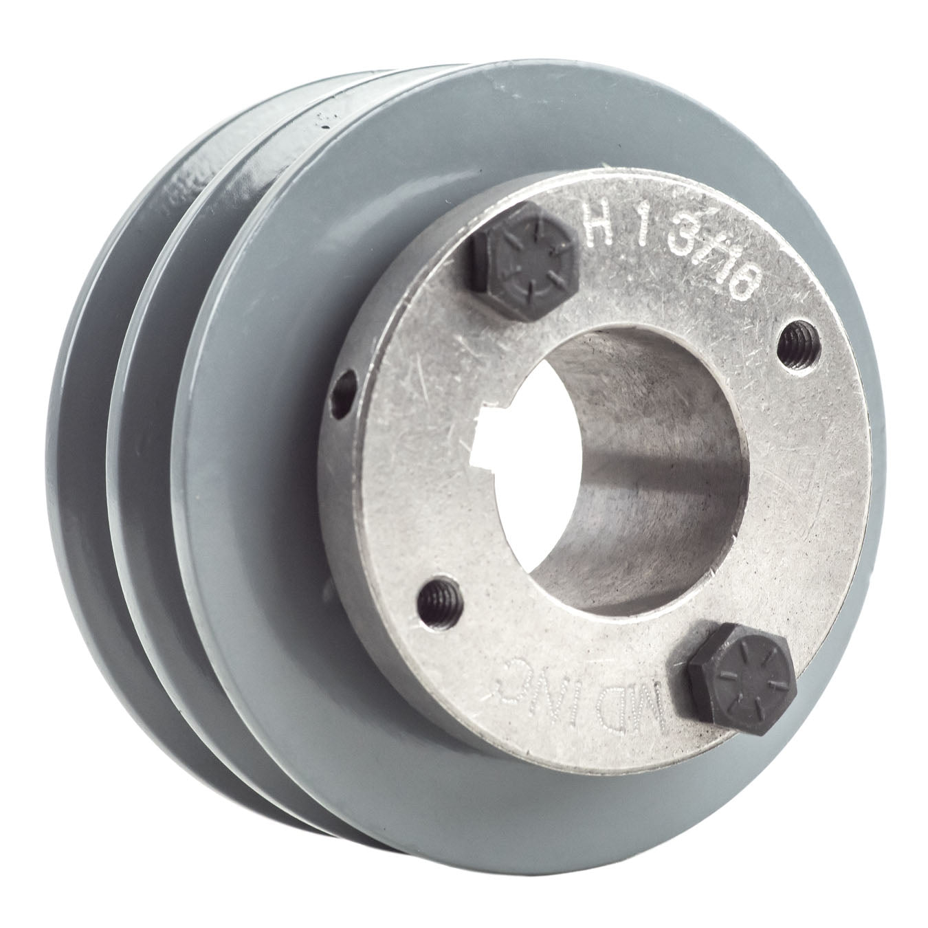 Cast Iron 3.5" Dual Groove Belt A Section 4L Pulley W/ 1-3/16" Sheave Bushing(Cast Iron 3 5 Dual Groove Belt A Section 4l Pulley W 1 3 16 Sheave Bushing)