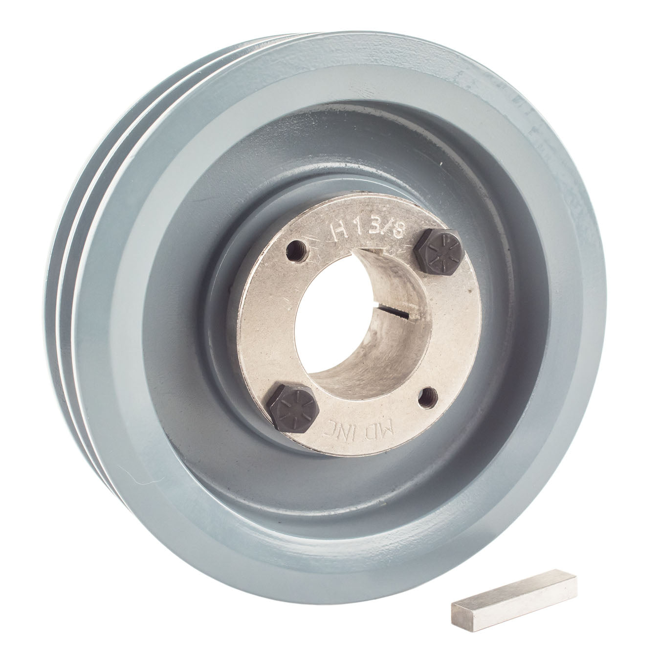 Masterdrive Cast Iron 5.5" Dual Groove Pulley Belt A Section 4L With 1-3/8" Sheave Bushing 2AK56H(Cast Iron 5 5 2 Groove Dual Belt A Section 4l Pulley With 1 3 8 Sheave Bushing)