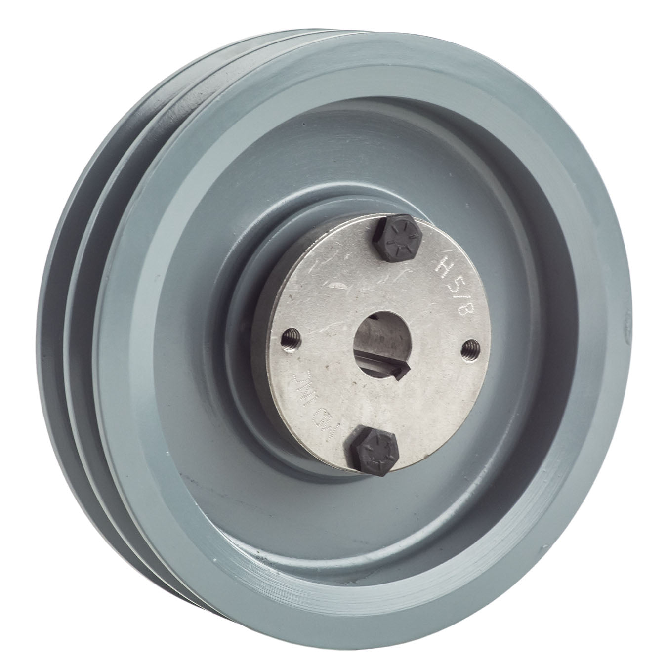 Masterdrive Cast Iron 6.25" Dual Groove Pulley For Belt A Section 4L With 5/8" Sheave Bushing 2AK64H(Cast Iron 6 25 2 Groove Dual Belt A Section 4l Pulley With 5 8 Sheave Bushing)