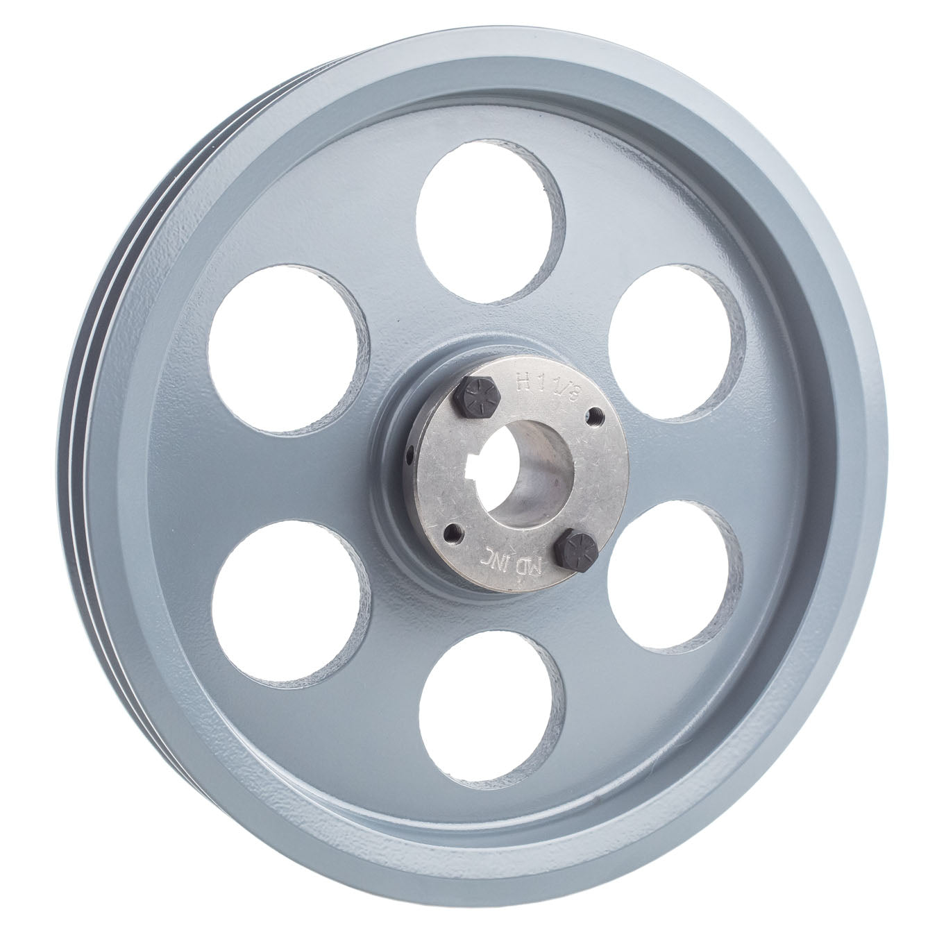 Cast Iron 9.25" Dual Groove Belt A Section 4L Pulley W/ 1-1/8" Sheave Bushing(Cast Iron 9 25 2 Groove Dual Belt A Section 4l Pulley W 1 1 8 Sheave Bushing)