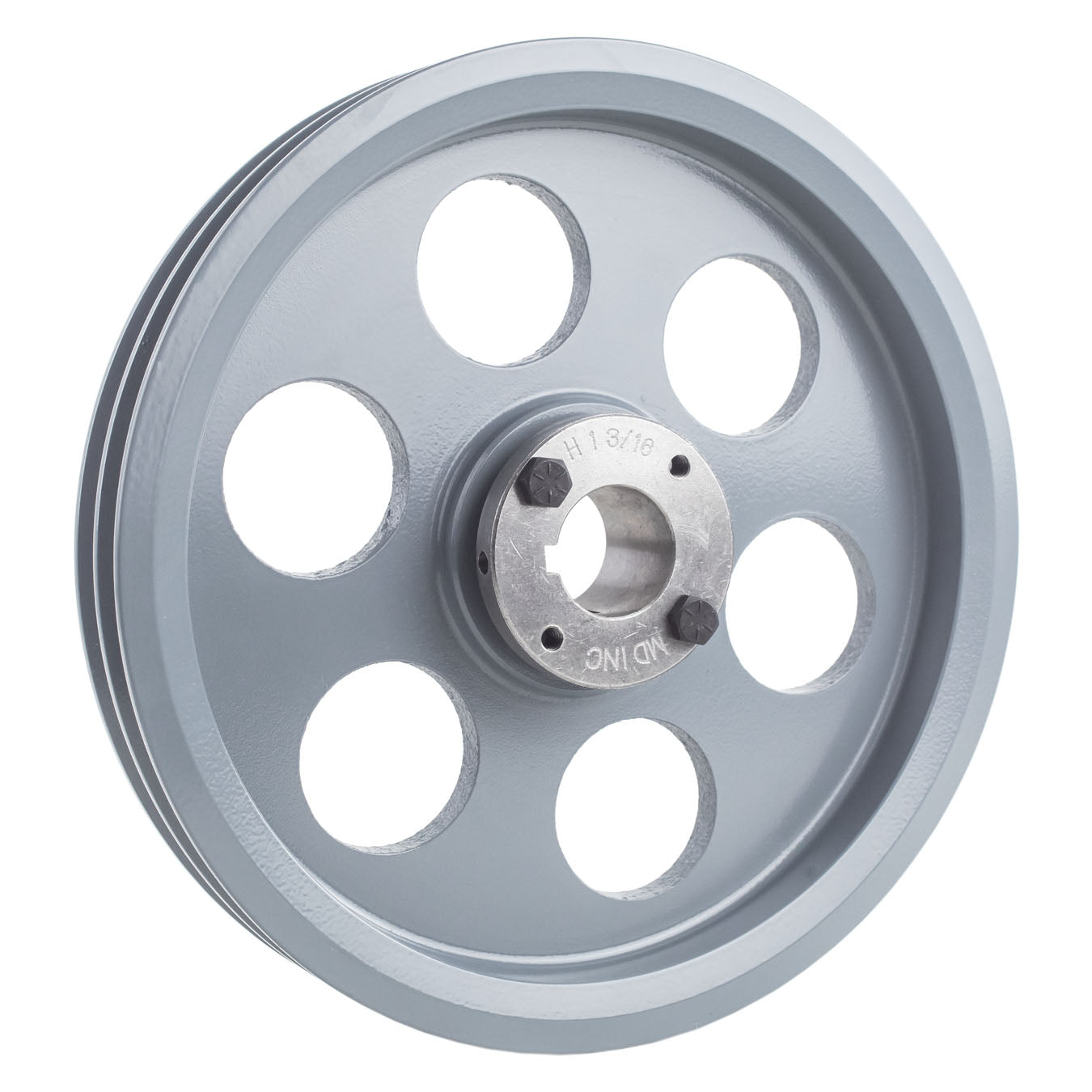 Cast Iron 9.25" Dual Groove Belt A Section 4L Pulley W/ 1-3/16" Sheave Bushing(Cast Iron 9 25 2 Groove Dual Belt A Section 4l Pulley W 1 3 16 Sheave Bushing)