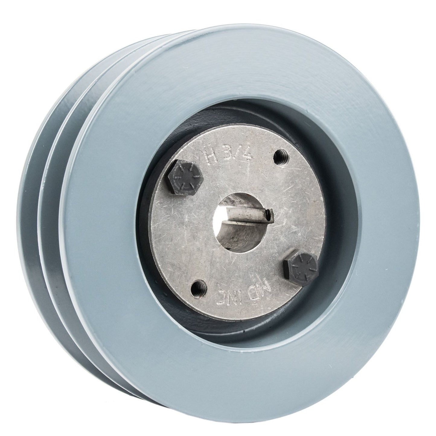 2BK50H Cast Iron 4.75" Dual Groove Pulley 2 Belt B Section 5L With 3/4" Sheave Bushing(Cast Iron 4 75 Dual Groove Belt B Section 5l Pulley W 3 4 Sheave Bushing)