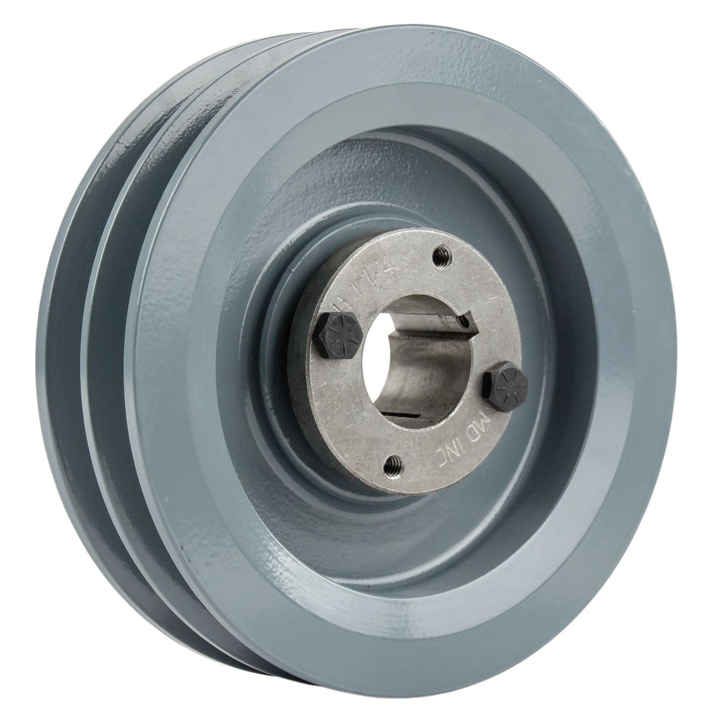 Masterdrive Cast Iron 5.75" Dual Groove Pulley Belt B Section 5L With 1-1/4" Sheave Bushing 2BK60H(Cast Iron 5 75 2 Groove Dual Belt B Section 5l Pulley With 1 1 4 Sheave Bushing)