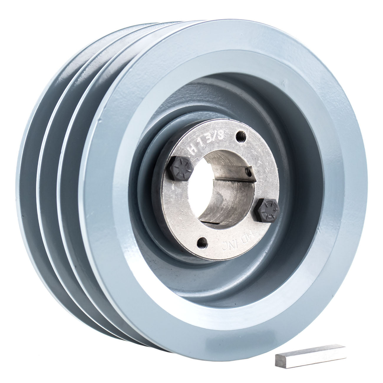 Masterdrive Cast Iron 6" Inch 3 Groove Pulley Triple Belt B Section 5L With 1-3/8" Sheave Bushing 3BK62H(Cast Iron 6 3 Groove 3 Belt B Section 5l Pulley Sheave With 1 3 8 Bushing)