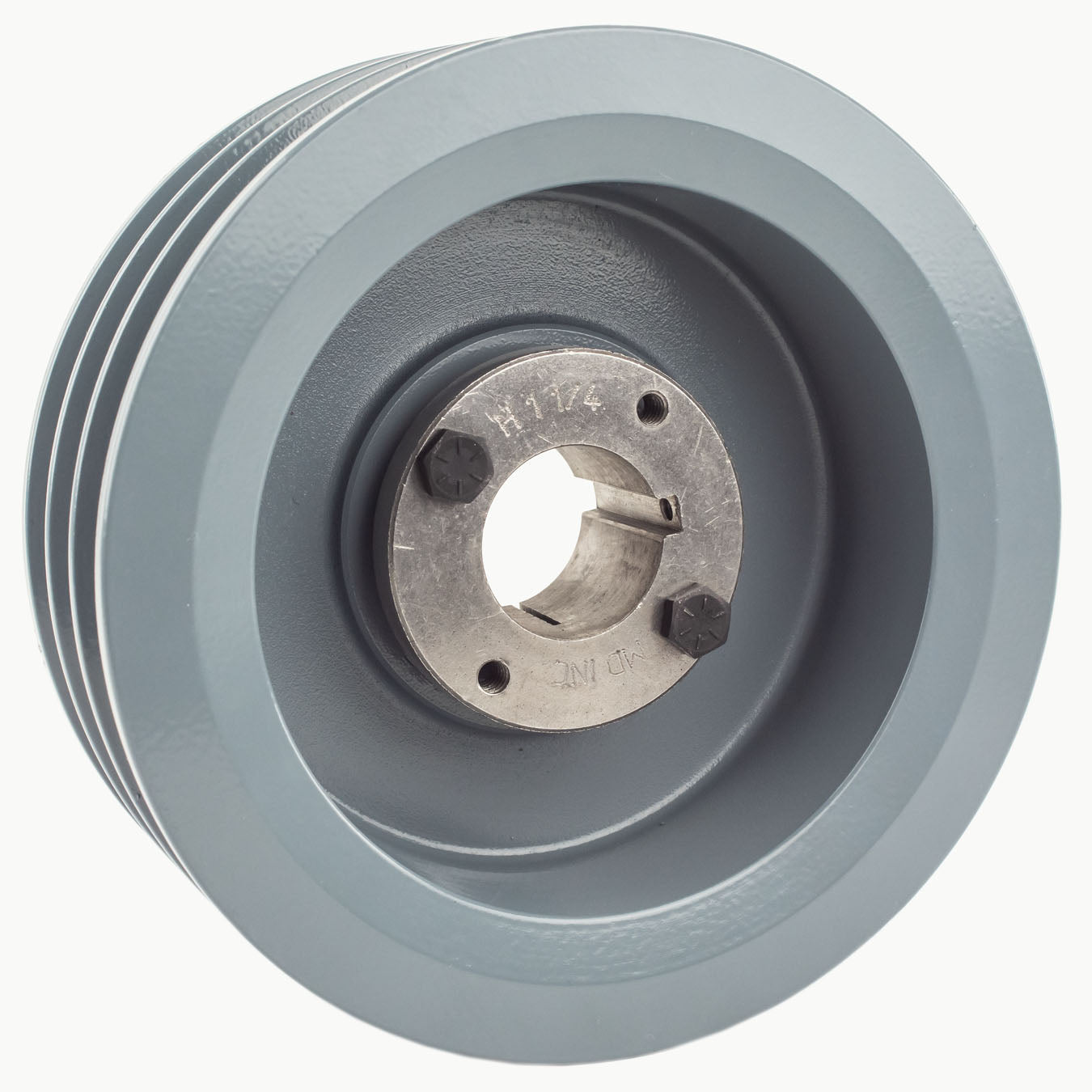Masterdrive Cast Iron 6.5 " Triple Groove Pulley For 3 Belt B Section 5L With 1-1/4" Sheave Bushing 3BK67H(Cast Iron 6 5 Triple Groove 3 Belt B Section 5l W 1 1 4 Sheave Bushing)