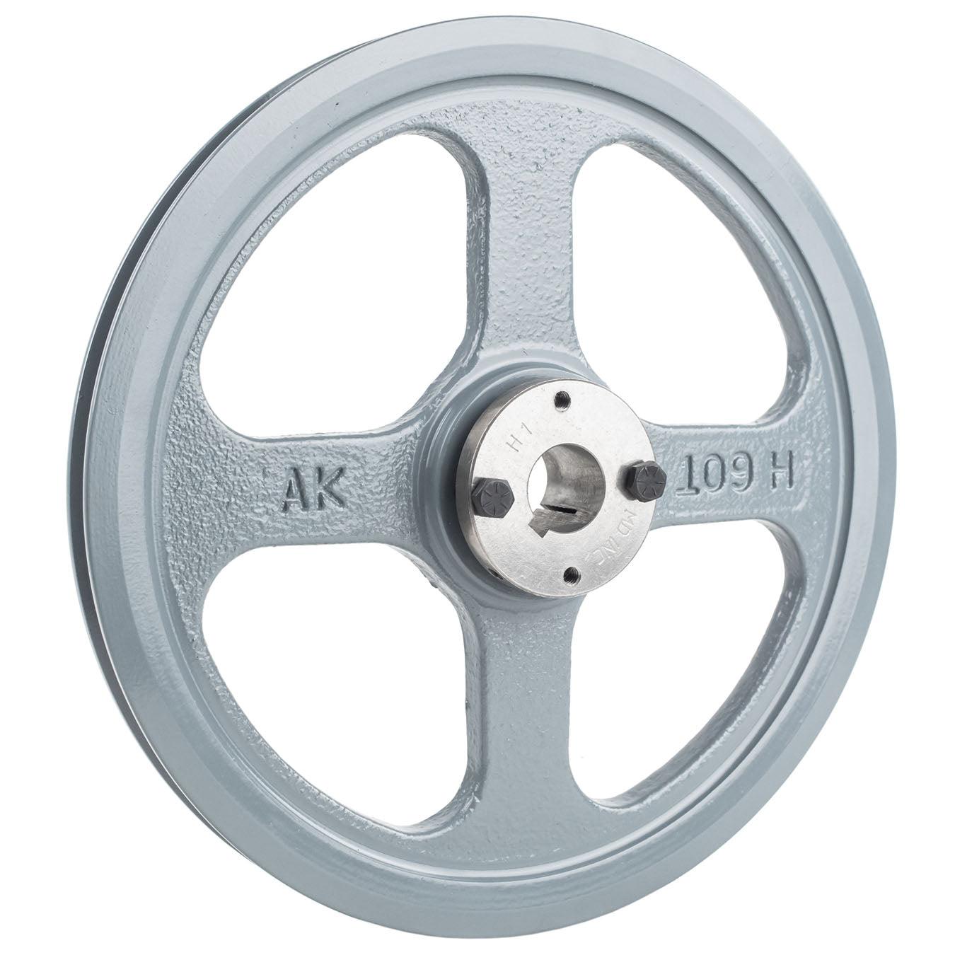 Masterdrive Cast Iron 10.75" Single Groove Pulley For Belt A Section 4L With 1" Sheave Bushing AK109H(Cast Iron 10 75 Single 1 Groove Belt A Section 4l Pulley With 1 Sheave Bushing)