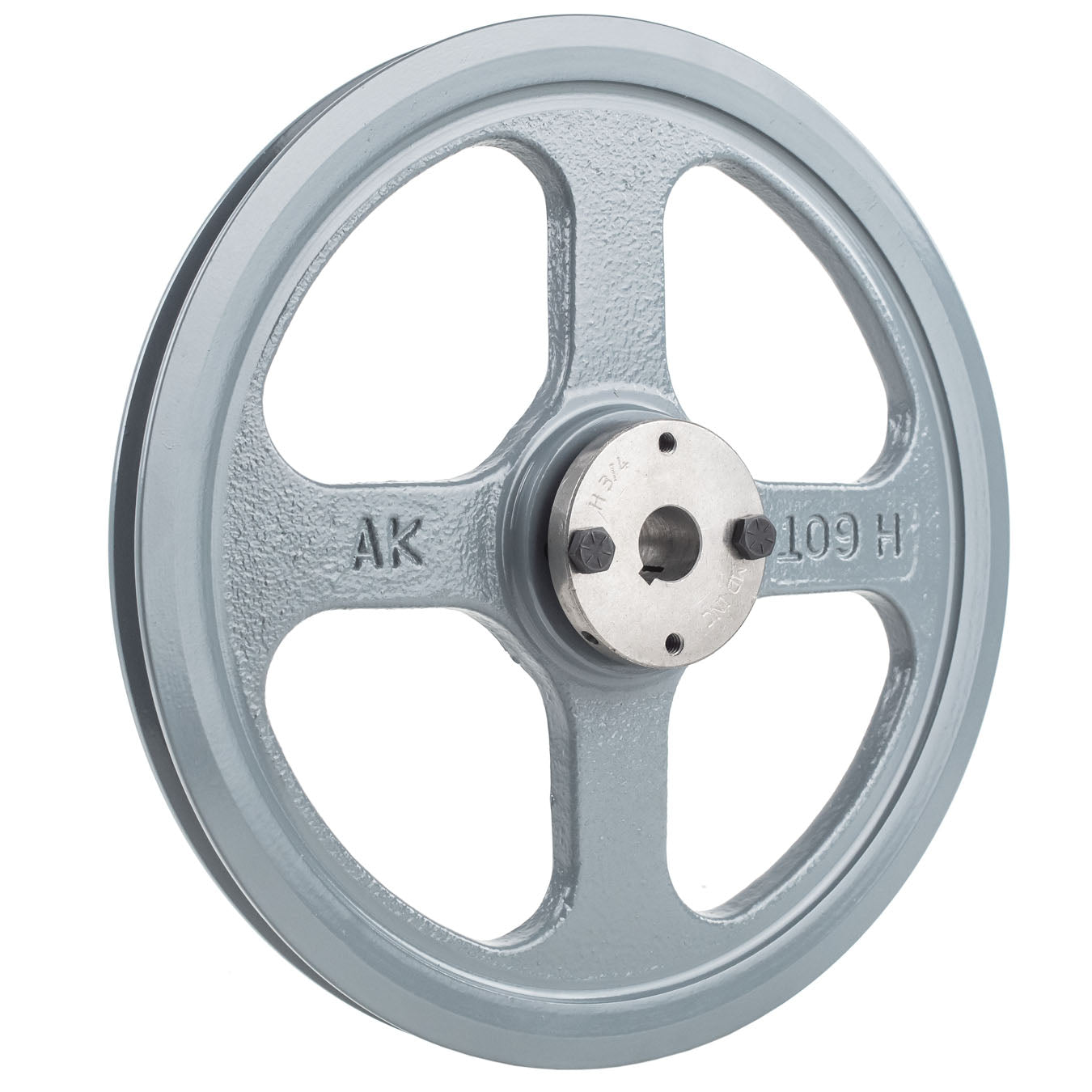Masterdrive Cast Iron 10.75" Single Groove Pulley For Belt A Section 4L With 3/4" Sheave Bushing AK109H(Cast Iron 10 75 Single 1 Groove Belt A Section 4l Pulley 3 4 Sheave Bushing)