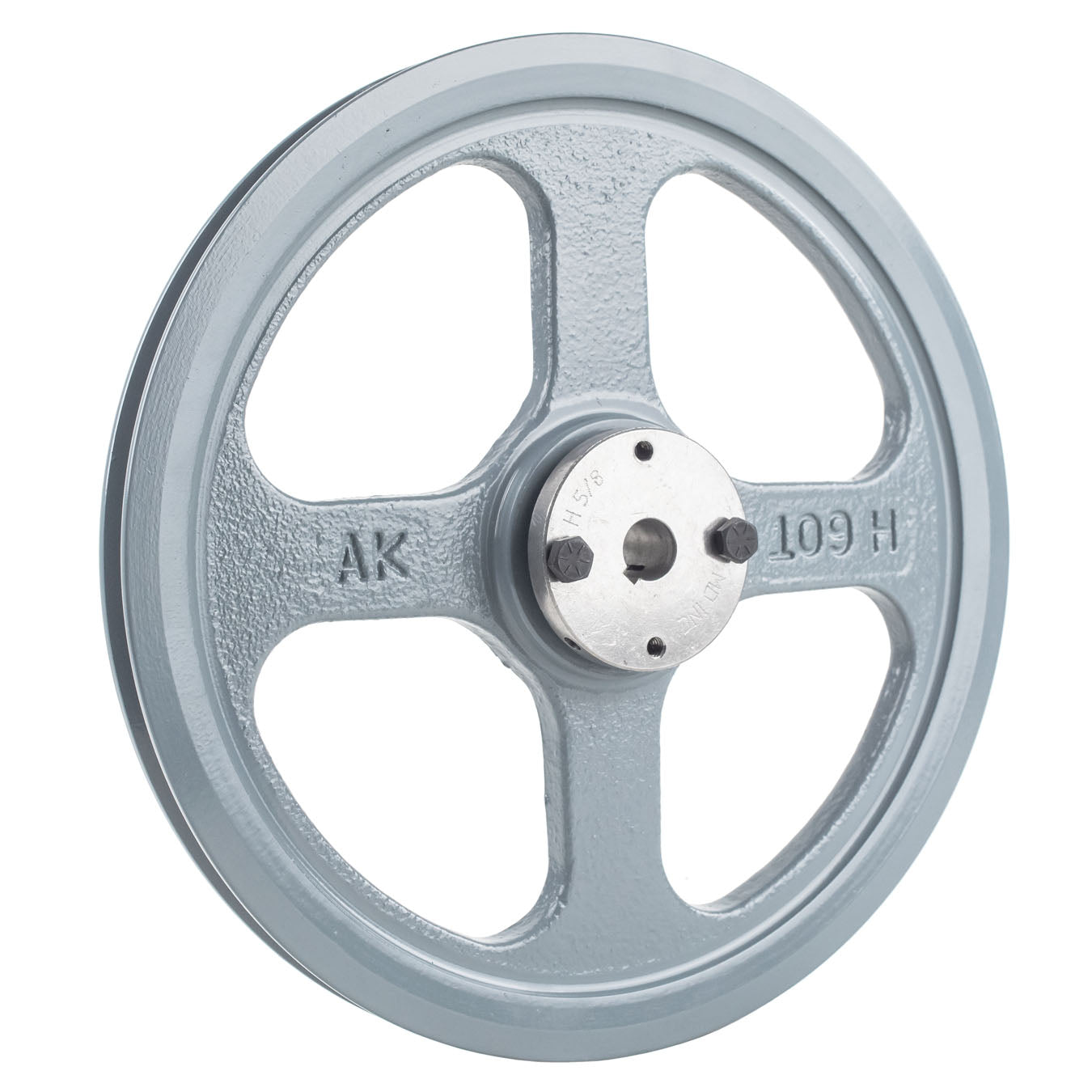 Masterdrive Cast Iron 10.75" Single Groove Pulley Belt A Section 4L With 5/8" Sheave Bushing AK109H(Cast Iron 10 75 Single 1 Groove Belt A Section 4l Pulley 5 8 Sheave Bushing)