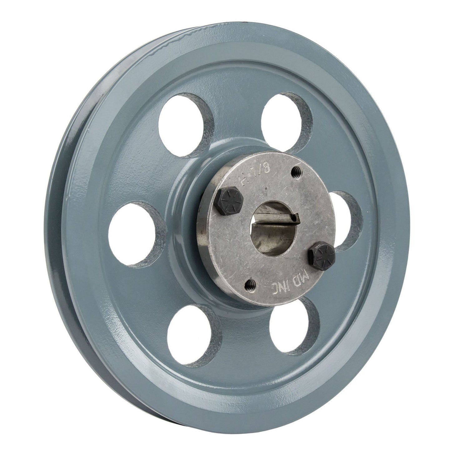 Masterdrive Cast Iron 6" Single Groove Pulley Belt A Section 4L With 7/8" Sheave Bushing AK61H(Cast Iron 6 Single Groove Belt A Section 4l Pulley With 7 8 Sheave Bushing)
