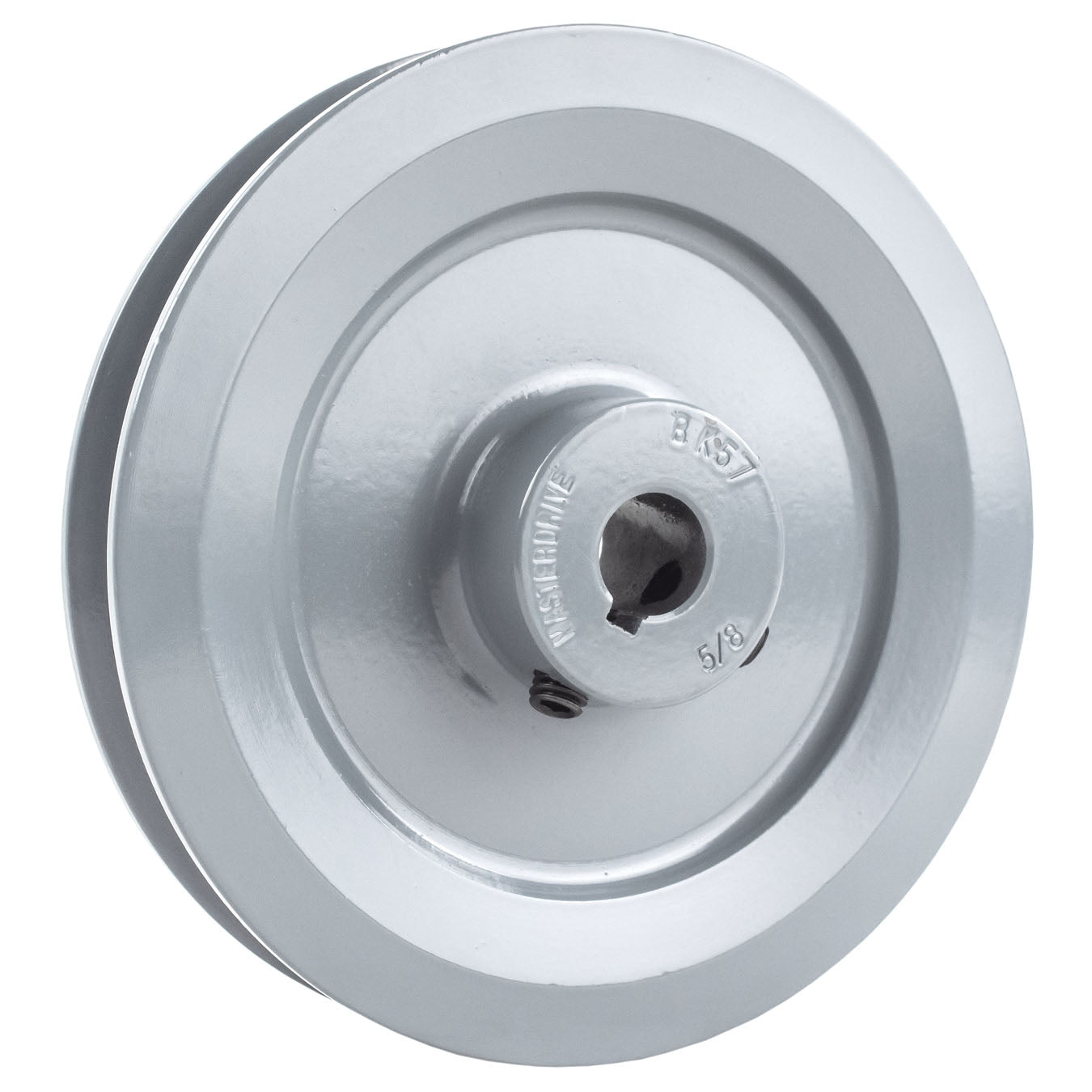 Cast Iron 5.5" Single Groove Pulley V Style B Belt 5L For 5/8" Keyed Shaft(5 5 Cast Iron 5 8 Shaft Pulley Sheave Single 1 Groove V Style B Belt 5l Bk57)