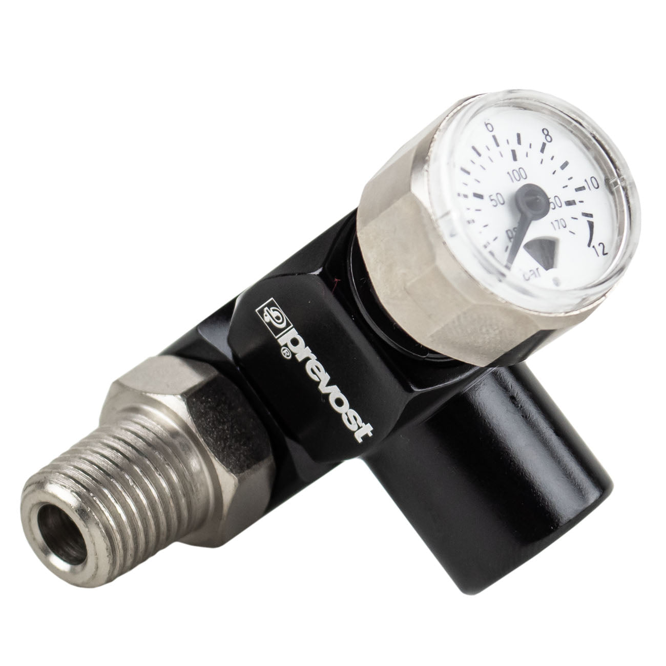 Prevost Universal 360 Air Hose Swivel Connector With Pressure Gauge 1/4" NPT OPBDM201(New Prevost Universal 360 Air Hose Swivel Connector With Pressure Gauge 1 4 Npt)