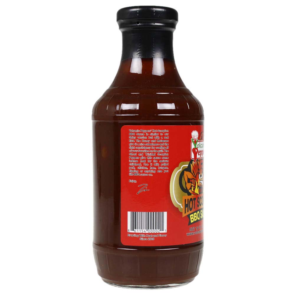 Volcanic Peppers Hot Scorpion BBQ Sauce 16 Oz Bottle Ghost And Scorpion LAVAHSB(Volcanic Peppers Hot Scorpion Bbq Sauce)