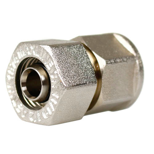 Maxline 1/2" X 1/2" Female NPT Straight Fitting 1/2" FNPT Nickle Plated M8006(Maxline 1 2 X 1 2 Female Npt Straight Fitting 1 2 Fnpt M8006)