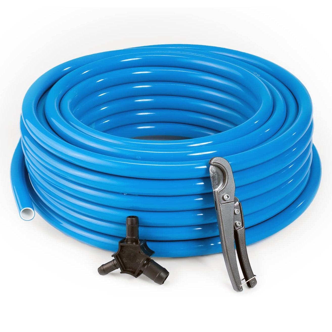 Maxline 1/2" Tubing 300 Ft Compressed Air Piping System Kit Aluminum Core M6027(Maxline M6027 1 2 Tubing 300 Ft Kit Includes Bevel Tool And Cutter)
