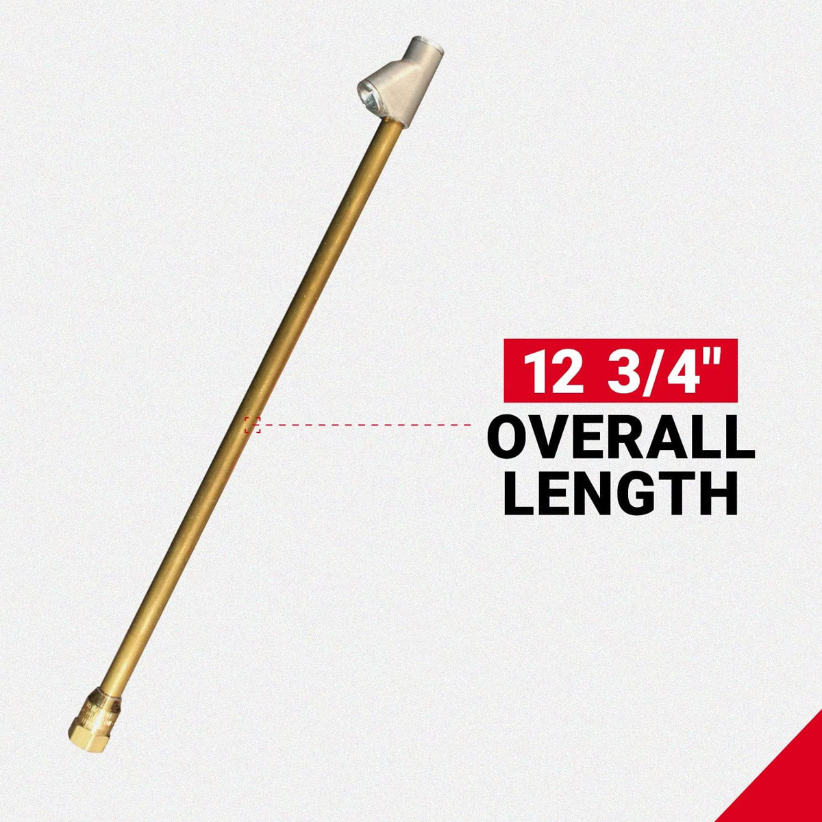 Milton S-693-12 Extended Reach Dual Head Air Chuck 1/4" FNPT 12" Long(Milton Dual Hd Str Ft Air Chuck 12 Overall Length)