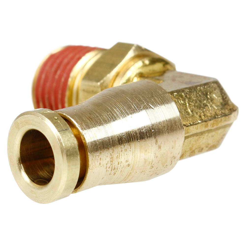 1/4" X 1/4" Push-In X Male NPTF Swivel Elbow Solid Brass Quick Connect Fitting(Pp69scc 1 4 X 1 4 Push X Swivel Male 90 Degree Elbow)