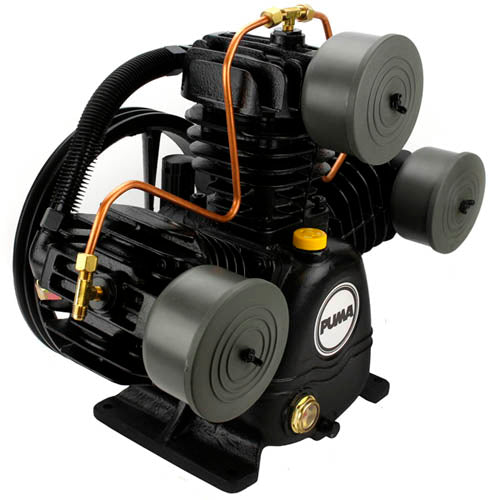Puma 3-Cylinder Single-Stage PUK-65 Cast Iron 22 SCFM Air Compressor Pump(Puma 3 Cylinder Single Stage Cast Iron 22scfm Air Compressor Pump)