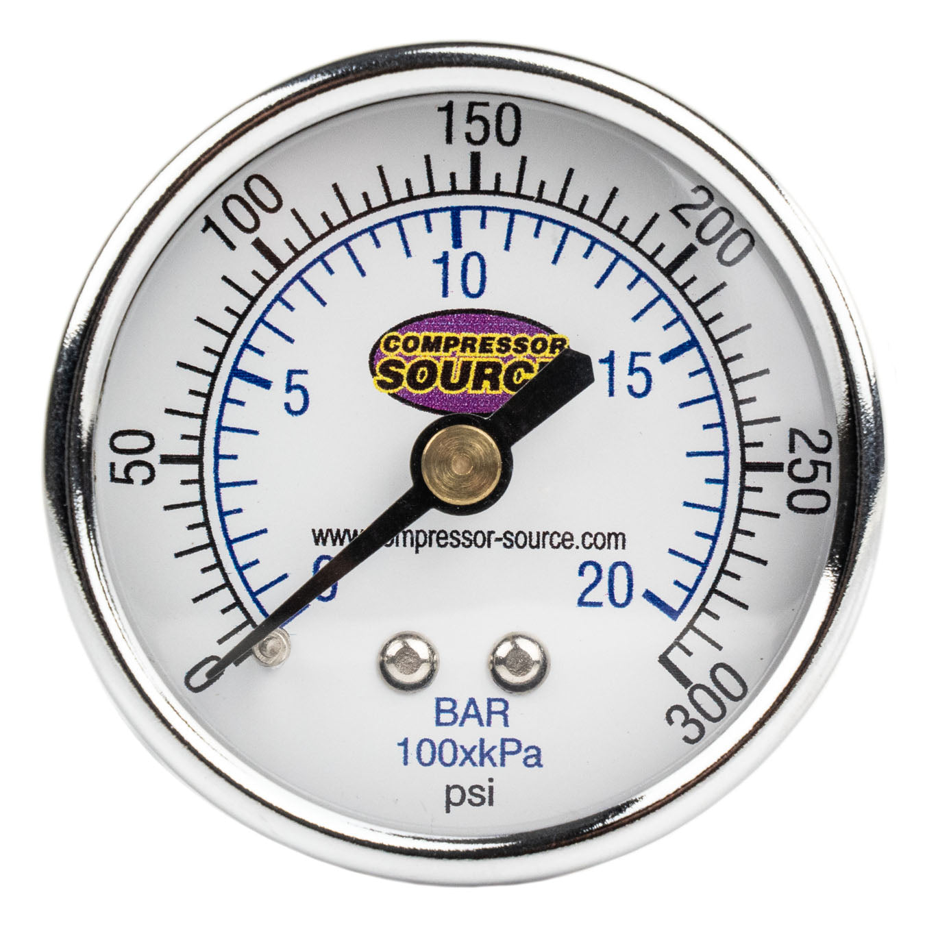 Quality 0-300 PSI Air Pressure Gauge 1/4" NPT Center Back Mount CBM 2" Face(Quality 0 300 Psi Air Pressure Gauge 1 4 Npt Center Back Mount Cbm 2 Face)