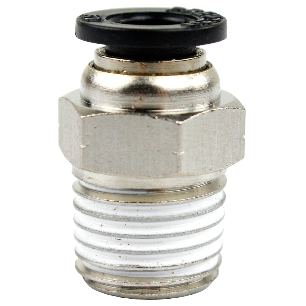 1/4" Male NPT X 1/4 OD Tube Female Push In To Lock Connect Fitting Straight RPDMR4121(1 4 Male Npt X 1 4 Od Tube Female Push In To Lock Connect Fitting Straight)