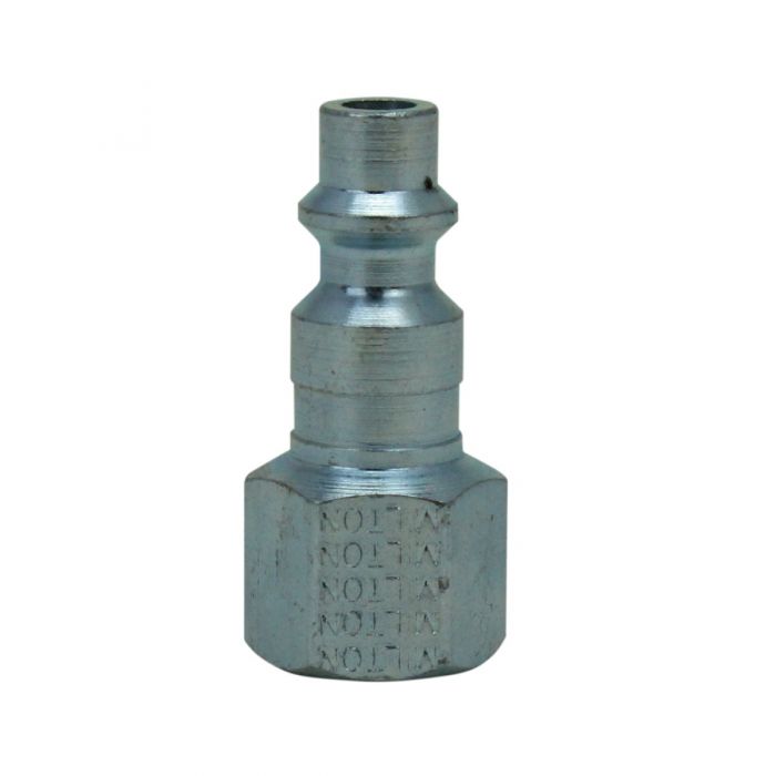 Milton M Style Plugs 1/4" Female NPT Steel Quick Release Plugs S-728 Two Pack(1 4 Fnpt M Style Plug Steel 300 Psi Max Pressure 40 Scfm 2 Pack Basic Flow Milton S 728)
