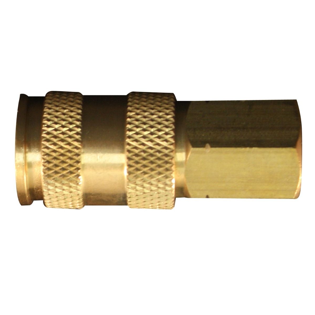 Milton V Style Coupler 1/4" Female NPT Brass Body High Flow Pro European S-764(1 4 Fnpt Highflowpro V Style Brass Coupler High Flow Milton S 764)