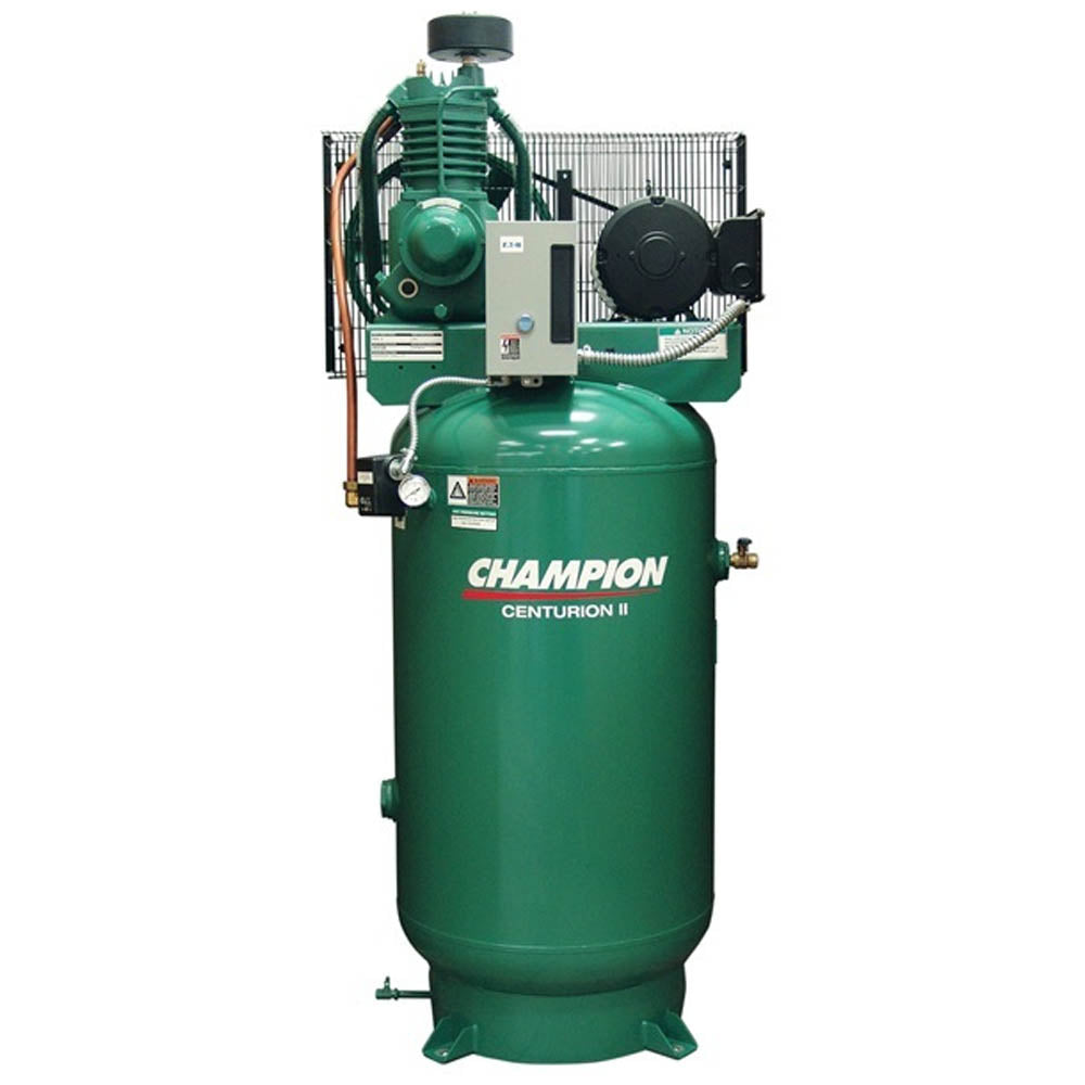 Champion 80 Gallon 5 HP 1 Phase 230V Compressor Vertical 184T Motor With Starter(Champion Rv Series 2 15 Hp Configurator Vrv5 8)