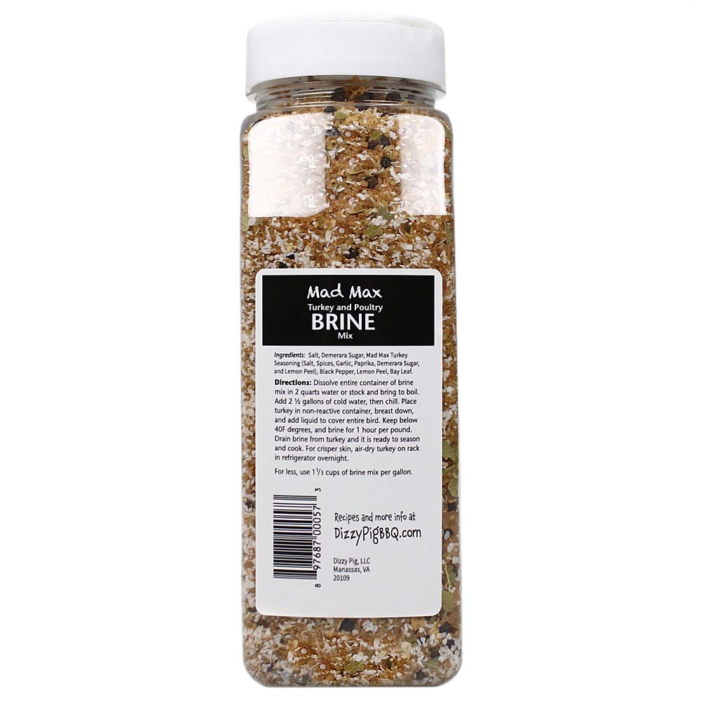  Dizzy Pig Mad Max Turkey Brine 36 Oz Bottle All Natural For Poultry 00057-Dizzy(Dizzy Pig Mad Max Turkey Brine 36 Oz Bottle All Natural For Poultry 00057 Dizzy)