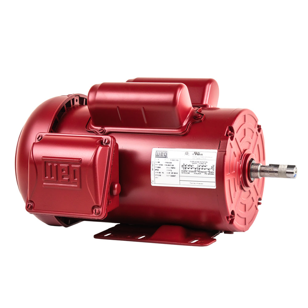  1.5 HP Single Phase Electric Motor 1745 RPM 56H Frame 115-230V TEFC WEG(1 5 Hp Farm Duty Electric Motor 56h Frame 1745rpm Single Phase Tefc Weg 115 230v)