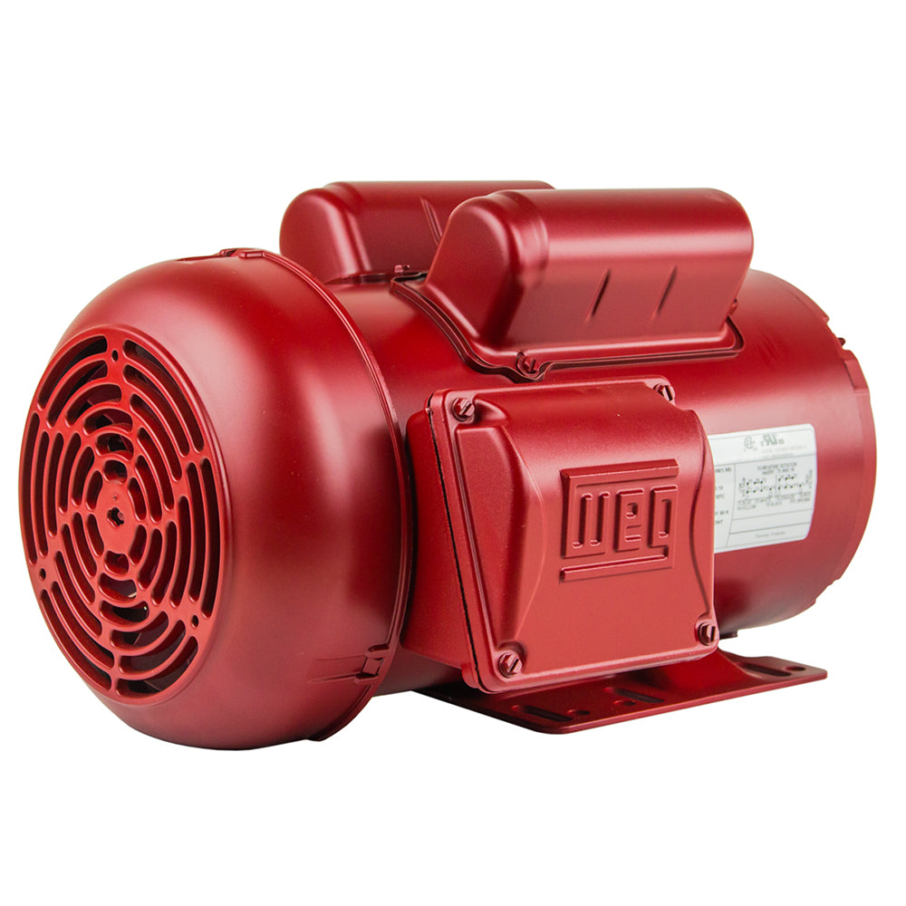  2 HP Single Phase Farm Duty Electric Motor 1745 RPM 56H Frame 115/230V TEFC WEG(2 Hp Electric Motor 56h Frame 1745 Rpm Single Phase Farm Duty Air Compressor Weg)