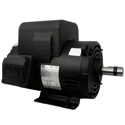  5 HP Single Phase Electric Motor 3450 RPM 182/4T Frame 208-230V ODP WEG(Rolled Steel 5 Hp 4p 182 4t 1ph 208 230 V 60 Hz Ic01 Odp Foot Mounted)