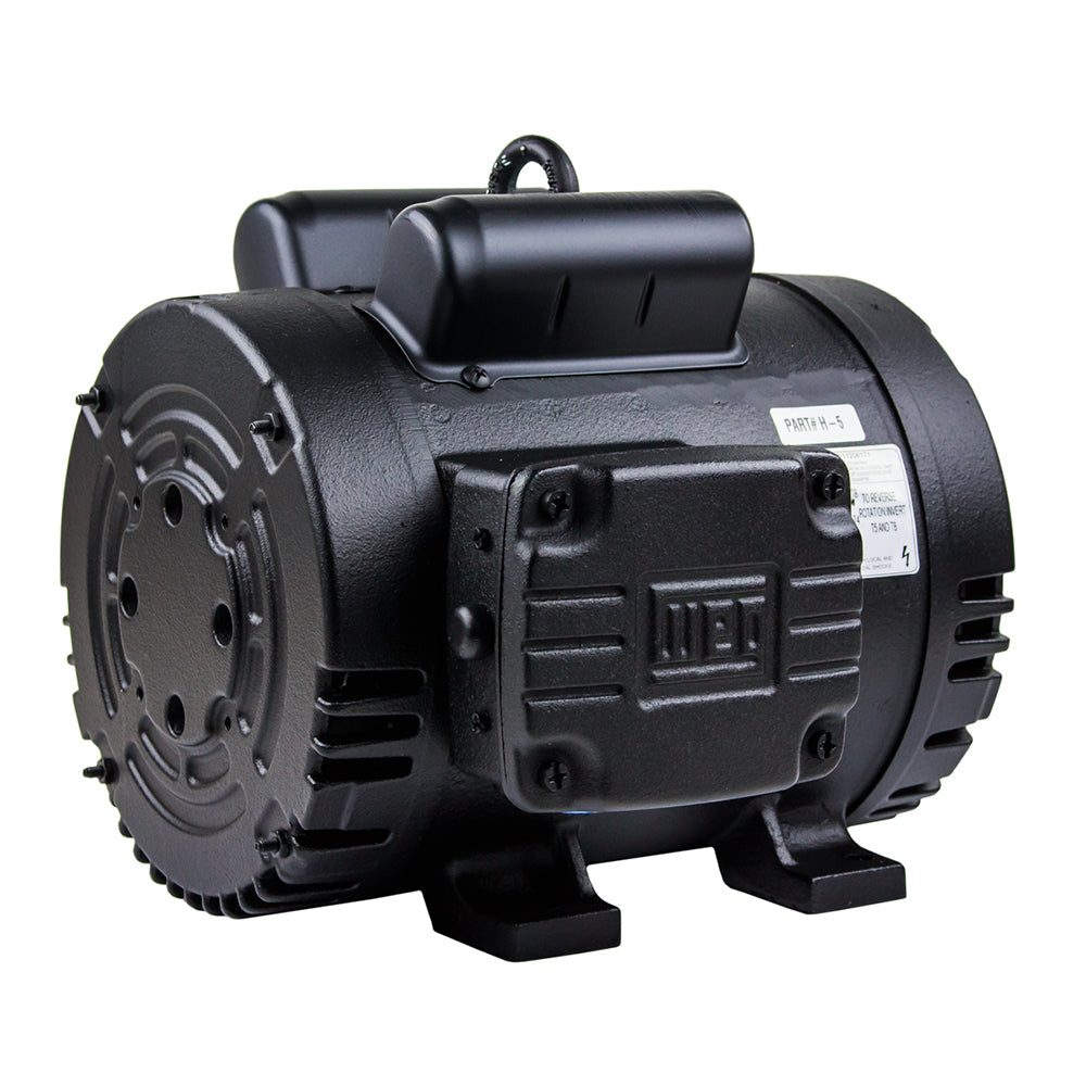  5 HP Single Phase Electric Motor 1750 RPM 184T Frame 208-230V ODP WEG(5 Hp Air Compressor Duty Electric Motor 184t 1745 Rpm 1 Phase Manual Overload)