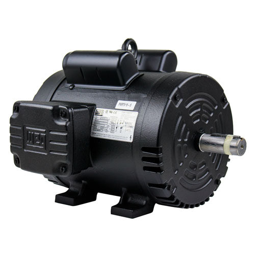  5 HP Single Phase Electric Motor 1750 RPM 184T Frame 208-230V ODP WEG(5 Hp Air Compressor Duty Electric Motor 184t 1745 Rpm 1 Phase Manual Overload)