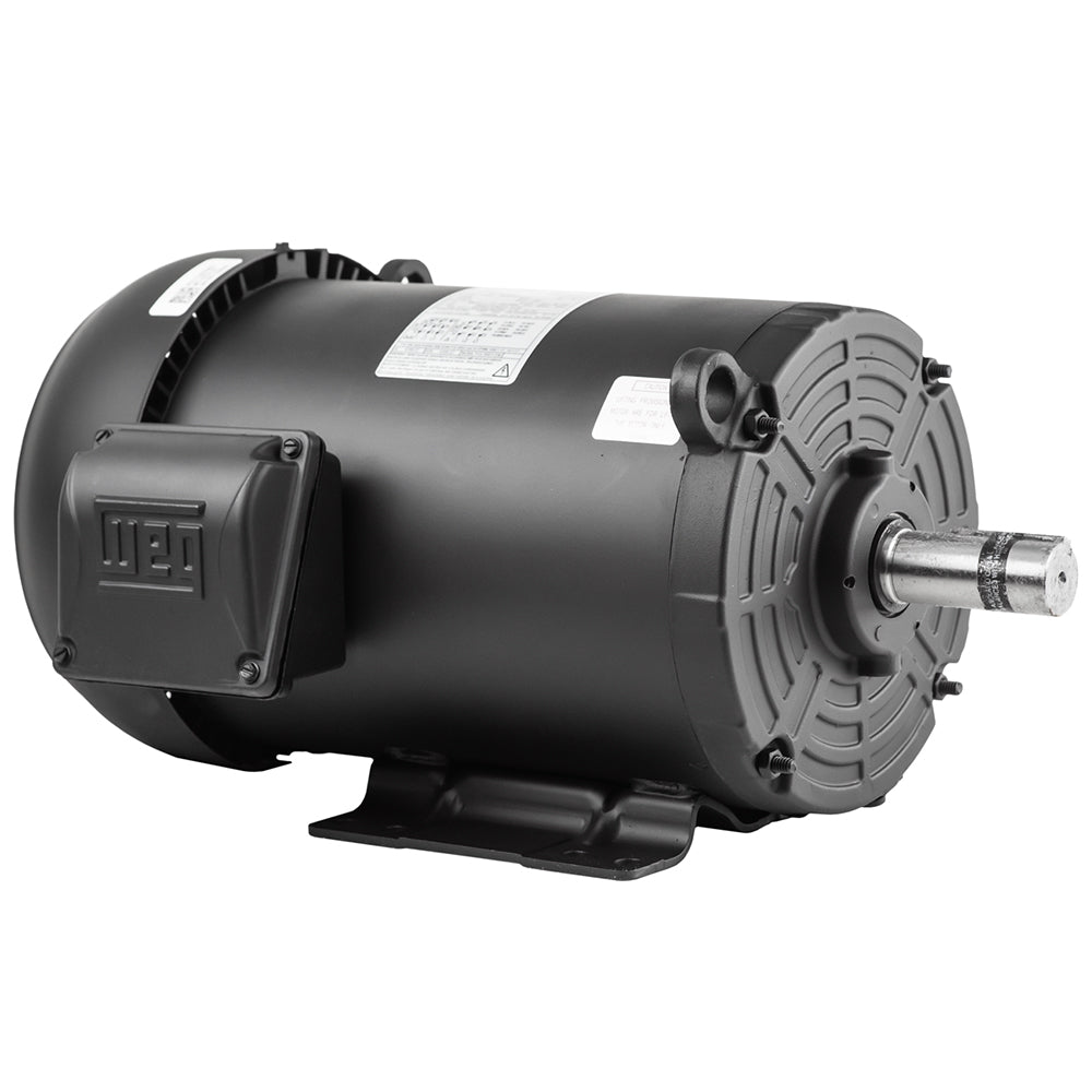  5 HP 3 Phase Electric Motor 3500 RPM 182/4T Frame 230/460V TEFC WEG(5hp Electric Motor 184t Frame 3600 Rpm Three Phase Weg Farm Duty Tefc Enclosed)