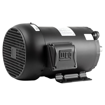  5 HP 3 Phase Electric Motor 3500 RPM 182/4T Frame 230/460V TEFC WEG(5hp Electric Motor 184t Frame 3600 Rpm Three Phase Weg Farm Duty Tefc Enclosed)