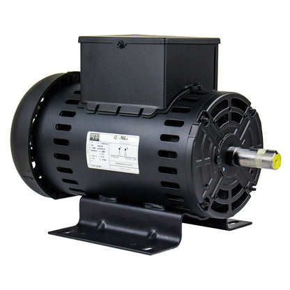  5 HP Single Phase Electric Motor 3465 RPM W182/4Y Frame 208-230V ODP WEG(5 Hp Air Compressor Duty Electric Motor W182 4y Frame 3465 Rpm Single Phase Weg)