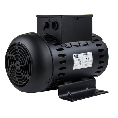  5 HP Single Phase Electric Motor 3465 RPM W182/4Y Frame 208-230V ODP WEG(5 Hp Air Compressor Duty Electric Motor W182 4y Frame 3465 Rpm Single Phase Weg)